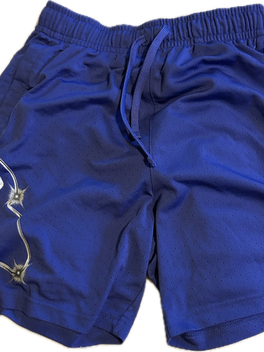 Jordan Royal Blue Men's Athletic Shorts with White Logo